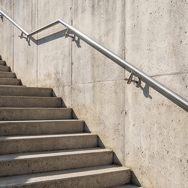Edelstahl Verlängerte Flache Treppengeländerhalterung Verstellbare Treppengeländerhalterung Einfache Installation