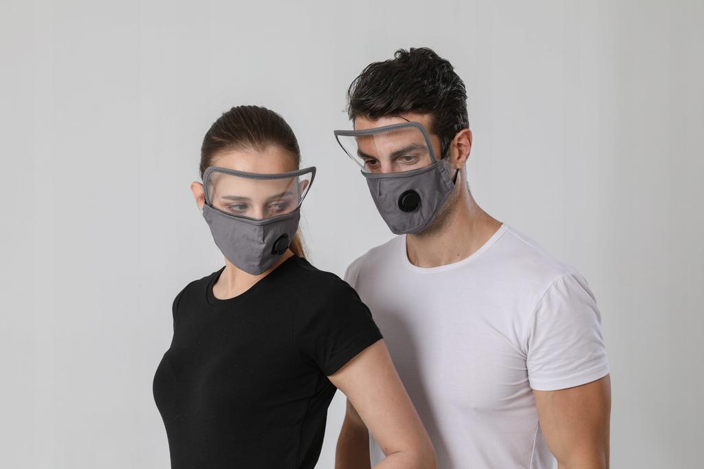 Set Mask With Visor + 3X Pm 2.5 Filter