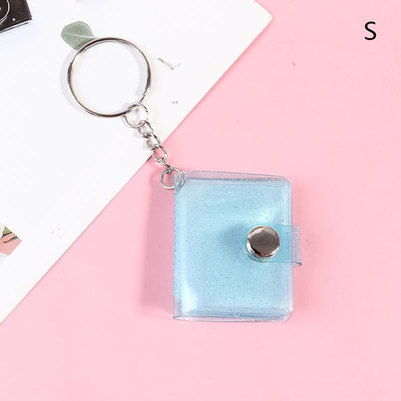 1/2 Inch Photo Album Pvc Sequins Name Card Holder 16 Pockets Mini Photo Holds