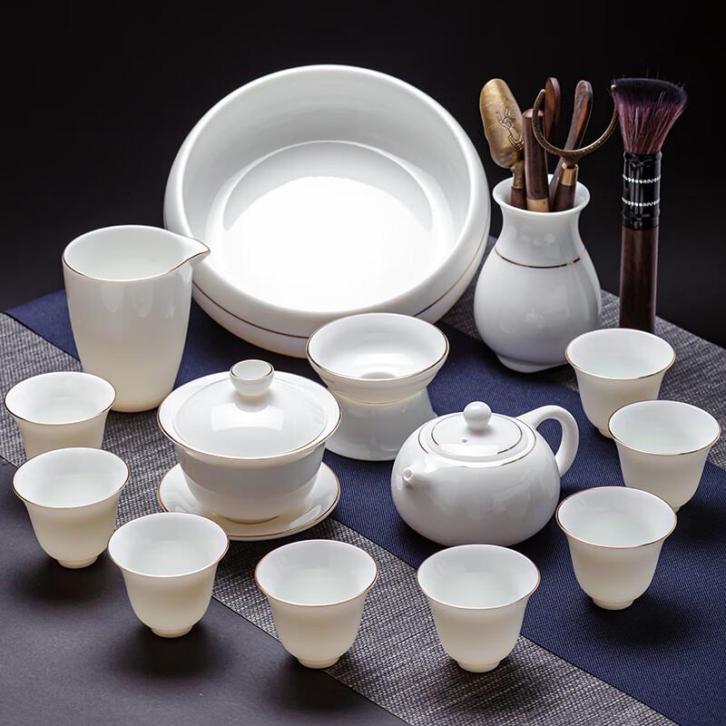 Naijiang White Porcelain Kung Fu Tea Set