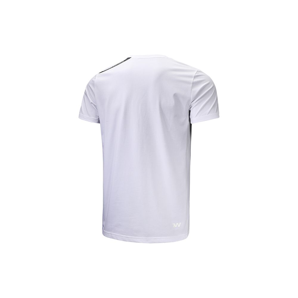 Under Armour Logo Print Sport Knit Fitted Short Sleeve T-Shirt Men Tops White 22500514-100