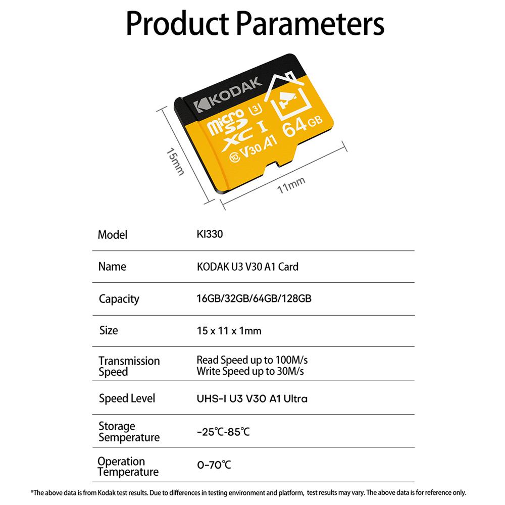 Kodak Microsd card 32GB 64GB 128GB 256GB Memery card Micro sd card best for Home Security Monitor Mobile Phone Drones