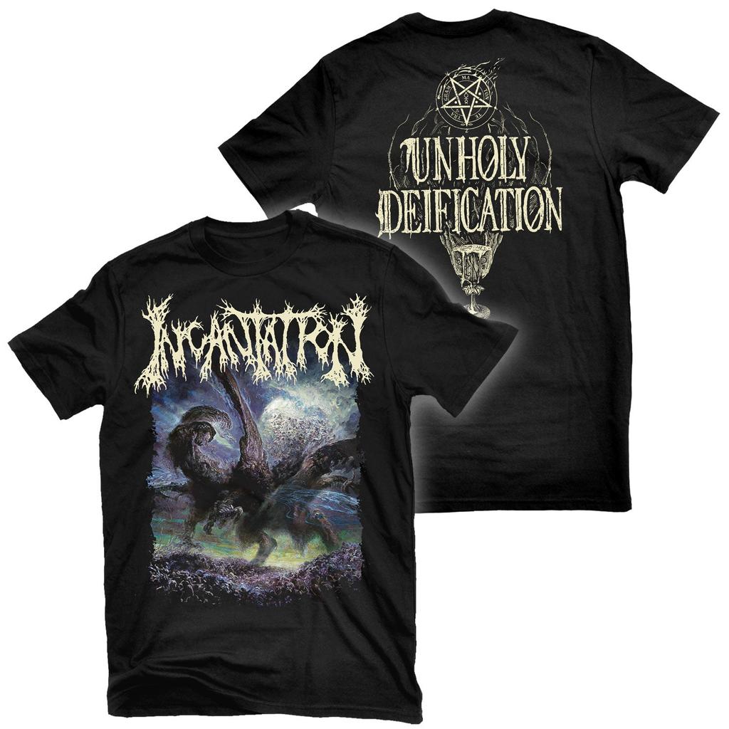 Incantation  Ritual  Rock Band Graphic Tee  Cotton Round Neck Casual Unisex Tshirt Summer Top