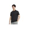 FILA Logo Comfortable Knitted Short Sleeve Polo Shirt Unisex Polo Shirts Black F11U349101F-BK