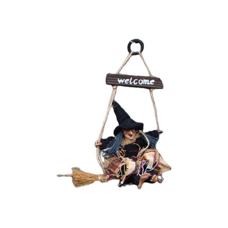 Desk Sculpture Toy High Quality Plastic Made Decorations Cute Hanging Witch