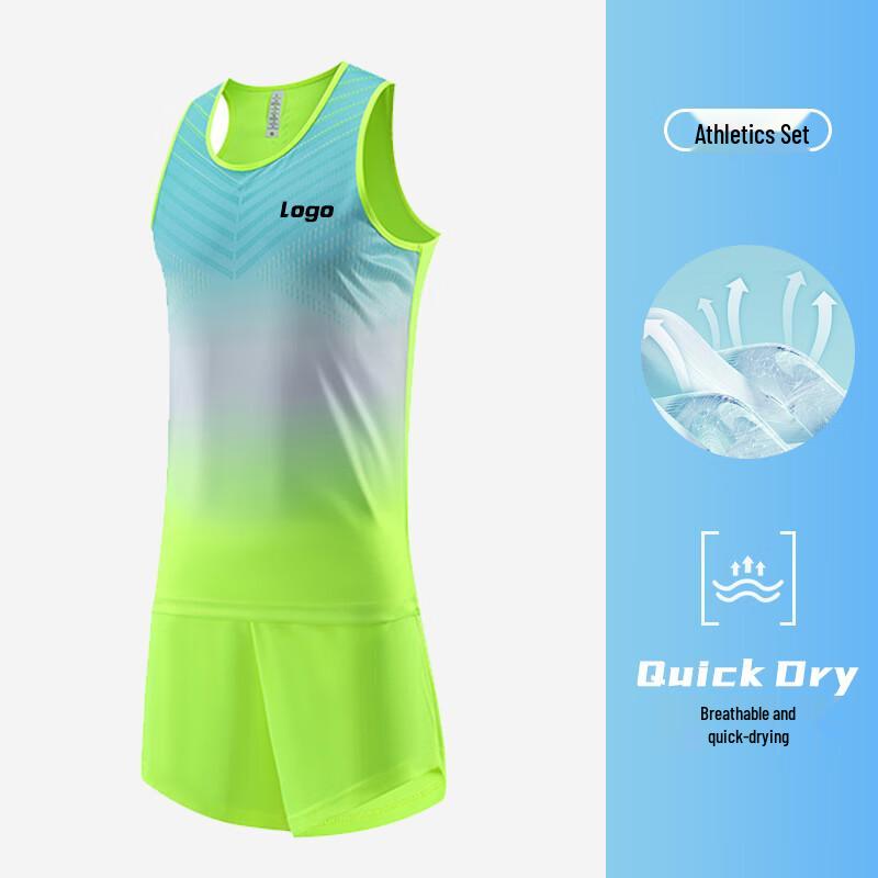 Unisex Quick-Dry Athletics Training Set (Vest & Shorts)