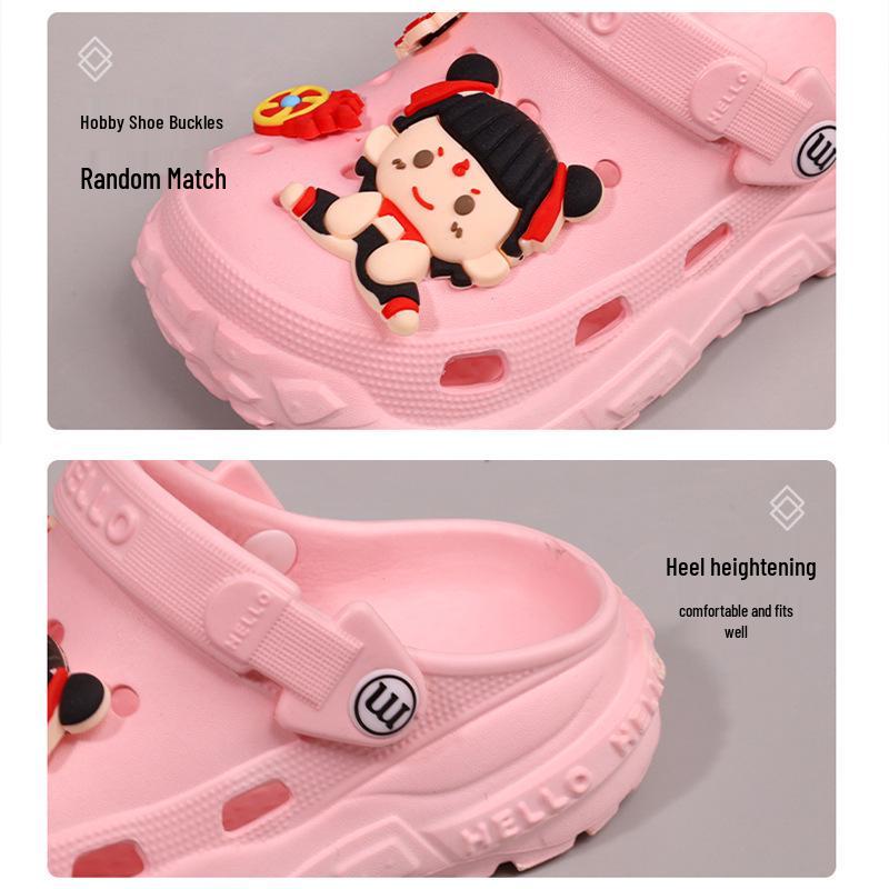 Kids' 2025 Cartoon Waterproof Non-slip Soft Sole Beach Sandals for Parent-Child Outdoor Fun
