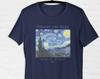 Maglietta Vincent Van Gogh Notte Stellata Pittura, T-shirt Estetica artista famoso Arte Classica t-shirt Regalo per Amante dell'Arte Moda Belle Arti Abbigliamento