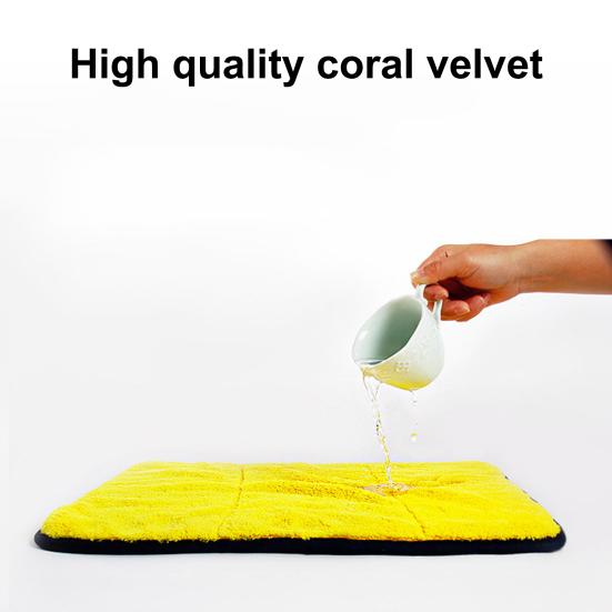 Wash Towel Good Durability Strong Water Adsorption Microfiber Double Side Cleaning Detailing Cloth for Car