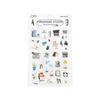 Xiaochenguang Series Synthetic Paper Stickers for Journal Decoration - 4 Styles
