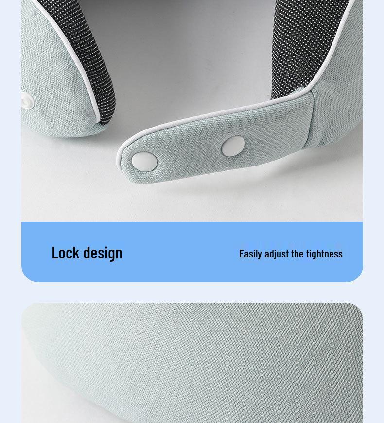 Compact U-shaped Memory Foam Travel Pillow with Neck Support