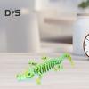 3D Printed Skeleton Crocodile Figurine Movable Joints Bone Crocodile Figure Articulated Animal Model Toy Home Office Desktop Decoration Ornament