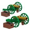 MOC Medieval Army Weapons Building Blocks Cannon Pirate Ship Soldiers Figures Military War Scene Assembling Mini Brick Toy Gifts