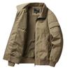 2024 Men's Japanese Style High Collar Cotton Workwear Jacket, Casual Loose Fit for Spring/Autumn