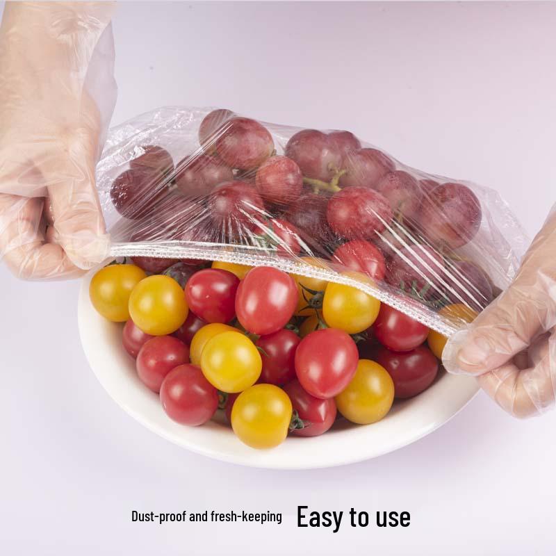 Tear-Free Transparent Food-Grade PE Fresh-Keeping Elastic Disposable Bowl Covers