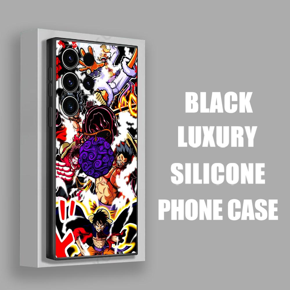 Phone Case For Samsung Galaxy S25 S24 S23 S20 S21 FE S26 S22 Ultra S26 Plus S25FE Silicone Cover One Piece Adventure King Luffy