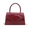 Solid Color Patent Leather Texture Highend Sense Niche Elegant Women's Casual Handbag Commuter Messenger Bag