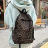 New Fashionable Leopard Print Backpack for Women, Versatile Casual Travel Backpack, Spicy Girl Style Backpack, Instagram Niche