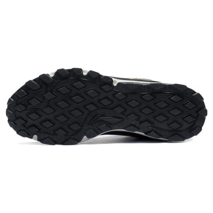 New LiNing Slip Resistant, Abrasion Resistant, Reflective High Top Running Shoes Men's Black Gray ARDS011-2