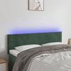 VidaXL LED Headboard Bedroom Furniture Double Bed Accessory Head of Bed Frame Interior Dark Green 3121383