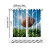 2 pcs   filtering curtains (excluding rods   non-movable   without batteries) Vigorous dolphins and football balls