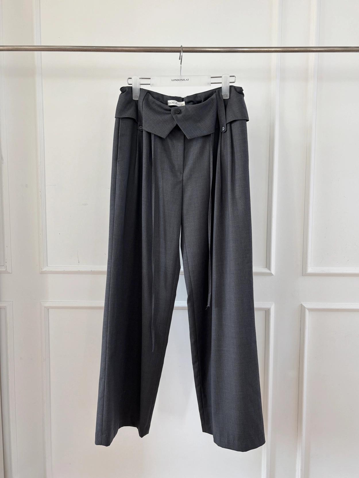 

Korean Retro Pleated Floor-Length Trousers for Women - Spring/Summer Collection One Size серый/древесный уголь