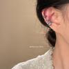 No ear piercings, ear clips are cold, sweet and cool, niche ins silver ear bone clips, earrings wholesale.