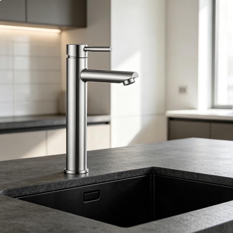 304 Stainless Steel Tall Mixer Faucet for Kitchen & Basin