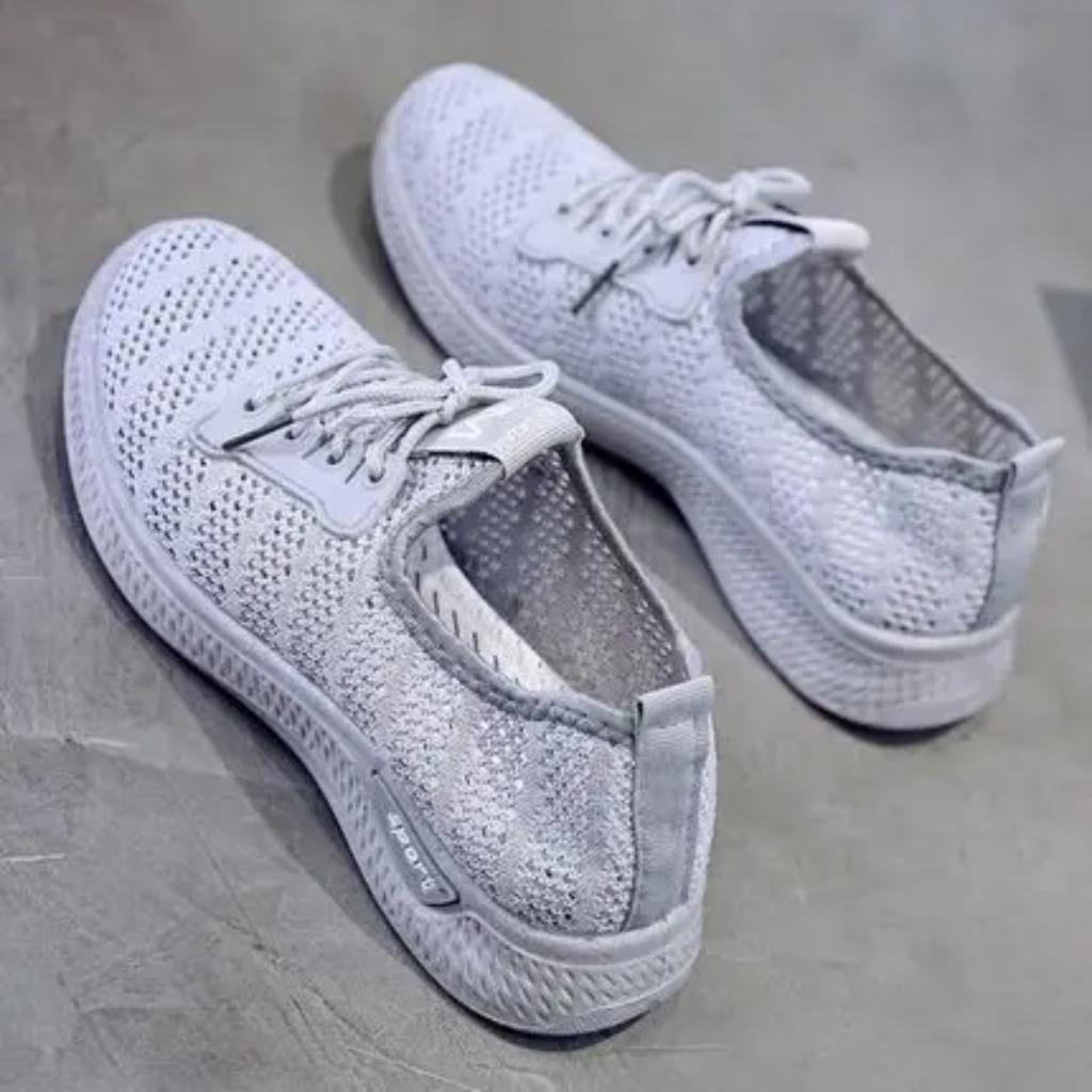 Women Shoes 2025 Mesh Breathable Flat Shoes Women Platform Wedge Sneakers Women Hollow Out Casual Shoes Zapatillas De Mujer