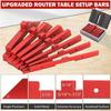 2025+ 7Pcs Aluminum Setup Blocks Height Gauge Set for Router Table Saw Accessories and Angle Woodworking Set Up
