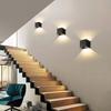 2Pcs LED Wall Light Waterproof Wall Light 6W 12W Outdoor Garden Light AC85-265V Indoor Wall Light Living Room Home Stair Surface Porch Light