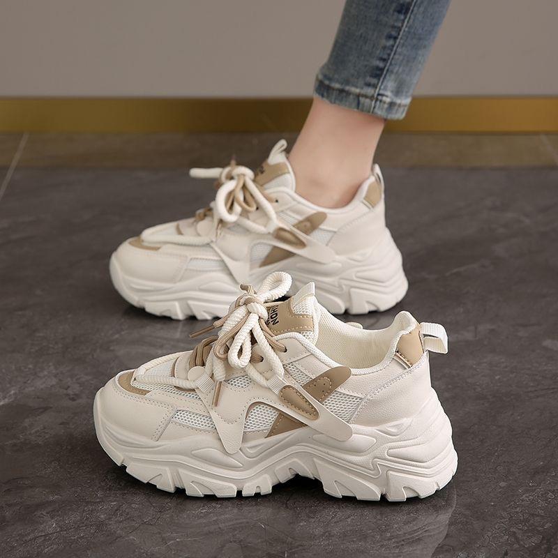 The New Retro Women Shoes Spring Platform Shoes High Quality Casual Sneakers Fashion Designer Shoes Versatile Women Sneakers