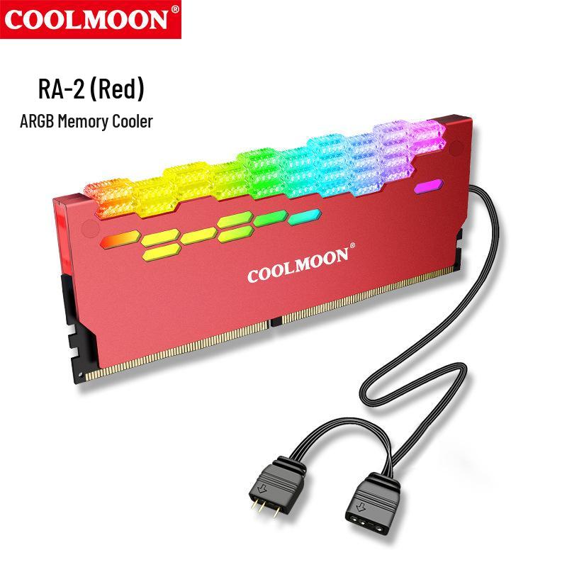 COOLMOON ARGB RAM Cooler Luminous Memory Shell with Sync LED Lighting