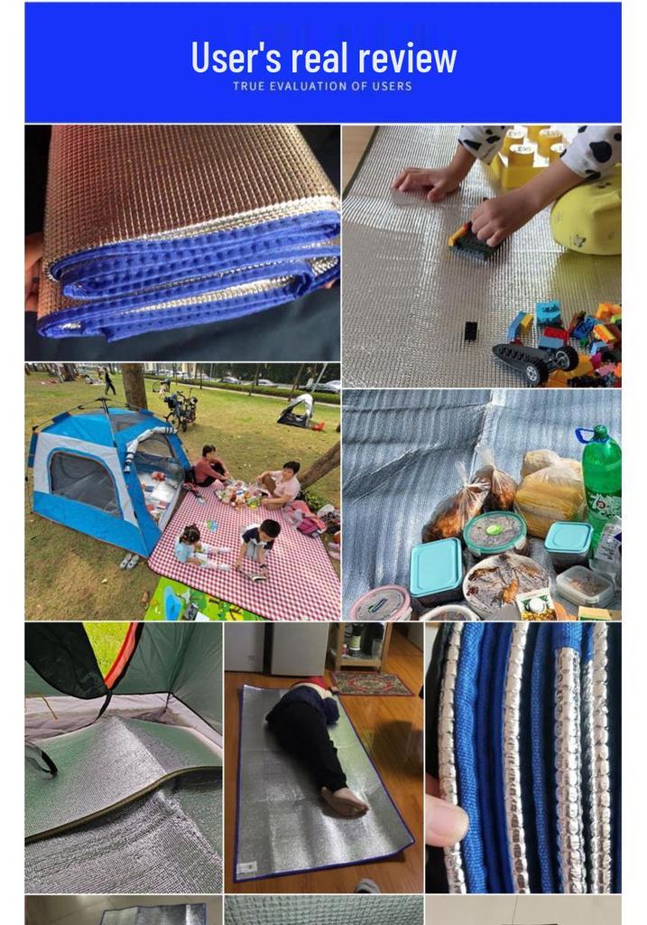 Waterproof Outdoor Camping Mat: Thick, Moisture-Proof, Portable Picnic & Sleeping Pad