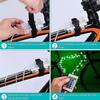 1-5Set LED Bike Wheel Lights Remote Control Safety Warning Tire Strip Light 2 Meters 20 Lights 16 Colors for Bike Night Riding