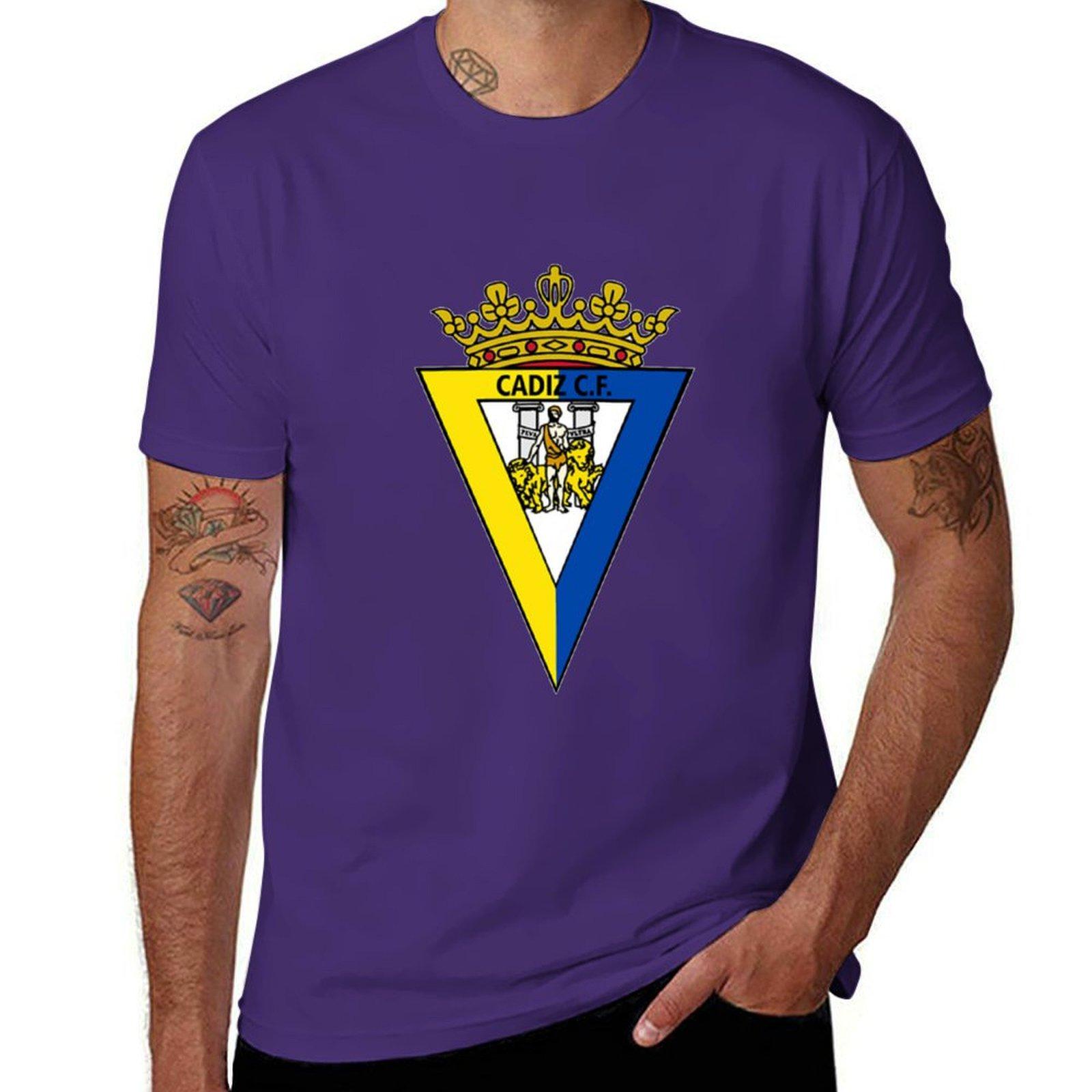 

Cadiz cf T-Shirt summer clothes Clothing blue archive mens clothing 3XL