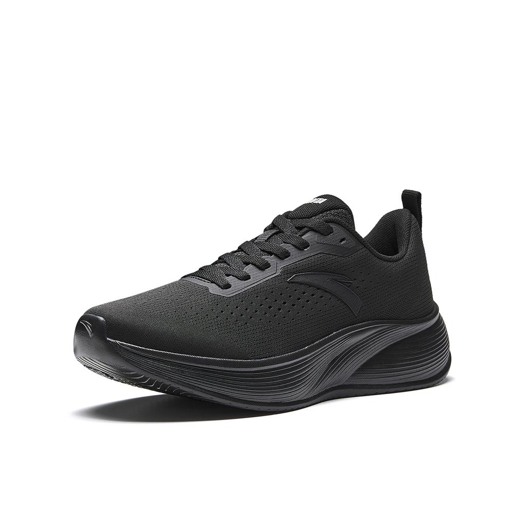 Anta Lingkong Thick Sole Shock Absorbing Height Increasing Non-Slip Casual Training Running Shoes Men sneaker Basic-Black 912615508-4