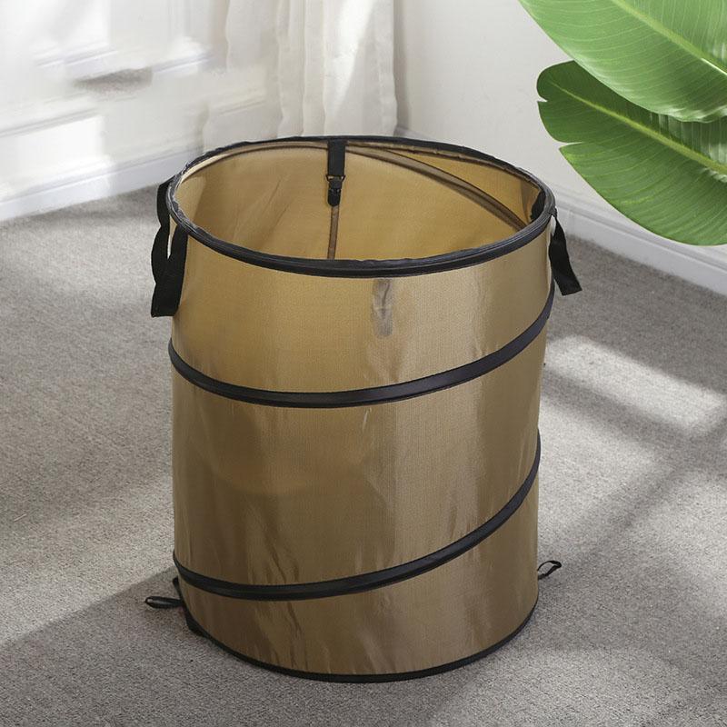 1pc Pop-up Trash Outdoor Portable Camping Folding Trash Can Camping Trash Can Gardening Garden Garbage Bag Garden Leaf Buck