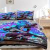 3Pcs Cyberpunk Warrior Girl Bedding Sets For All Sizes New 3D Printed Bed Cover Comforter Duvet Cover Pillowcase Bedroom Decoration
