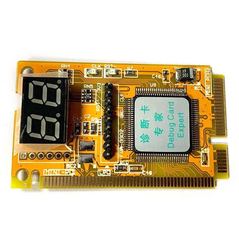 Mini PCI PCI-E Debug Card Expert Fault Diagnostic 2-Digit Notebook Laptop Computer Motherboard Tester PCI Express Analysis Card