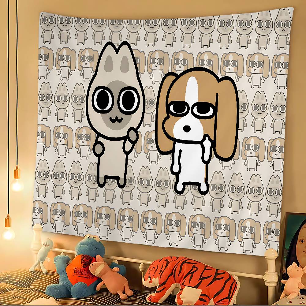 Funny-Siam-LippuS-Meme Hanging Bohemian Tapestry Bohemian Wall Tapestries Mandala Kawaii Room Decor