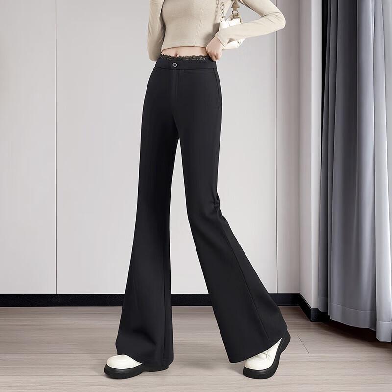 

Женские повседневные брюки клеш с высокой талией и облегающего кроя XL