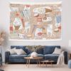 Music Tapestry Vintage Orchestra Wall Hanging Bohemian Home Decor Aesthetic Room Decor Festival Backdrop Musical Gift Wall Art