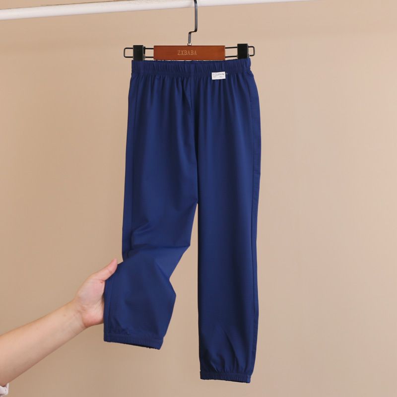Children's Quick Drying Mesh Thin Lantern Pants Summer Style Boys' Sun Protection Casual Loose Pants Mid Size Children's Home Pants