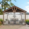 Outdoor Clear Panel Curtain, PVC Outdoor Clear Curtain, All Weather Patio Curtain Outdoor Waterproof Curtains for Porch,(8x20ft)