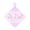 Sanrio Conjunto de 3 toalhas com alça Hello Kitty para crianças Tratamento antibacteriano com espaço para nome Berçário Escola Jardim de infância 249483