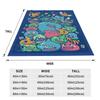 D-Dragon Quest Slime Plush Blankets Kids  Flannel Throw Blanket For Couch Chair Sofa Bed Warm Custom Quality Bedspread Gift Idea