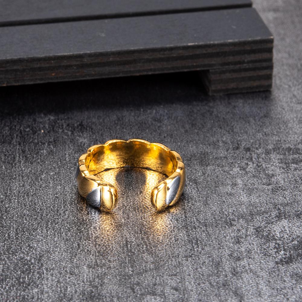 Vinterly Pure Copper Magnetic Rings Women Big Size Adjustable Gold-color 6.7mm Cuff Jewelry Wedding Bands Resizable Finger Rings