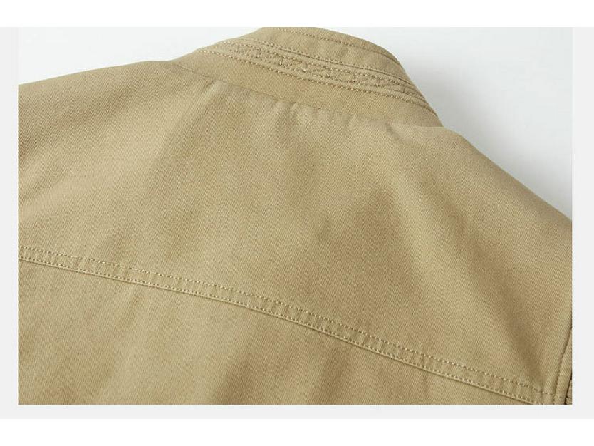 Herren Baumwollweste mit mehreren Taschen für Frühling & Herbst - Lässig & locker geschnitten (Stil 1807)