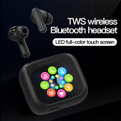 LED Colour Screen Bluetooth Headset Noise Cancellation TWS Wireless Business Headset Bluetooth 5.4 Touchable